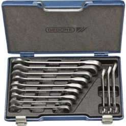 GEDORE Jeu De Clés Mixtes à Cliquet, Tête à Cliquet Inclinée à 13°, Réversible, Quantité : 8 Pièces