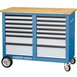 GEDORE Servante Roulante, Type 1506 XL, Dimensions L X L X H : 1250 X 550 X 985 Mm, Force Portante Statique/mobile 700/500 Kg, Poids 140 Kg