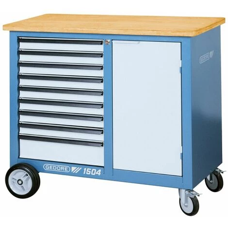 Gedore Etabli Mobile Avec 9 Tiroirs - 1504 0810 3 Gedore Etabli Mobile Avec 9 Tiroirs - 1504 0810