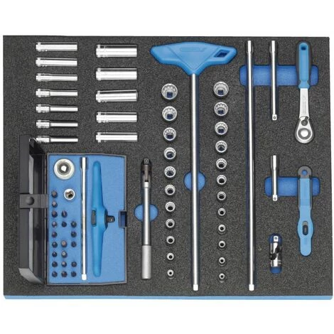 Gedore Composition De Clés à Douilles 1/4" En Module D'outils CT 2/4, 67 Pièces - 2005 CT2-D 20 3 Gedore Composition De Clés à Douilles 1/4" En Module D'outils CT 2/4, 67 Pièces - 2005 CT2-D 20
