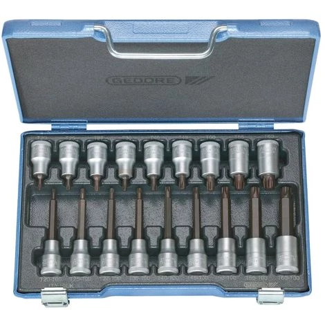 Gedore Composition De Douilles Tournevis 1/2" T20-60 - ITX 19 LKP 3 Gedore Composition De Douilles Tournevis 1/2" T20-60 - ITX 19 LKP