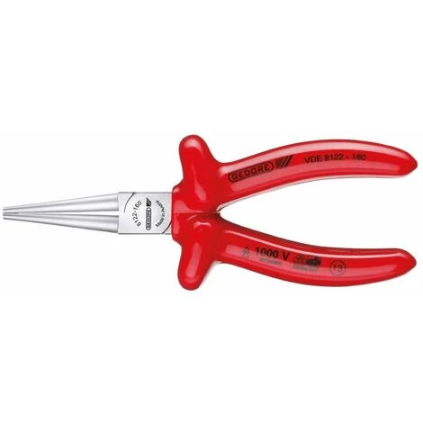 Gedore Pince à Becs Ronds VDE Avec Isolation Au Trempé - VDE 8122-160 3 Gedore Pince à Becs Ronds VDE Avec Isolation Au Trempé - VDE 8122-160