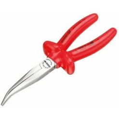 Gedore Pince à Becs Demi-ronds VDE Avec Isolation Au Trempé 200 Mm - VDE 8132 AB-200