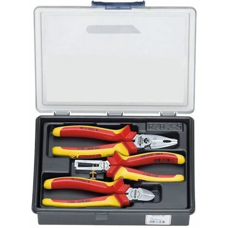 Gedore Composition De Pinces VDE, 3 Pièces - 1102-004 VDE 3 Gedore Composition De Pinces VDE, 3 Pièces - 1102-004 VDE