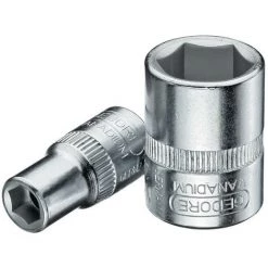 GEDORE Steckschlüsseleinsatz DIN3124 ISO2725-1 1/4Zoll SW 11/32Zoll 6KT Verchromt -GEDORE Soldes 25032556 2