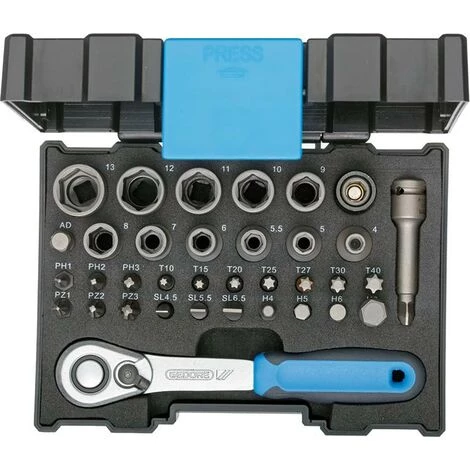 Jeu De Douilles 1/4" 666-U-20 35 Pièces GEDORE 1 PCS 3 Jeu De Douilles 1/4" 666-U-20 35 Pièces GEDORE 1 PCS