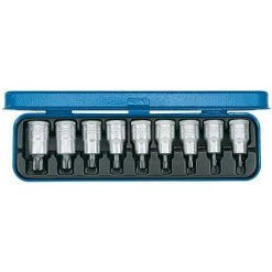 Jeu D'embouts De Vissage 1/2" T20 à T60 9 Pièces GEDORE 1 PCS