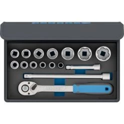 Jeu De Douilles TC 19-MU-10 Dans Sac Textile Profil C 1/2" GEDORE 1 PCS