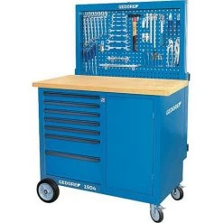 Etabli Sur Roulettes GEDORE Avec Panneau Arriere Et Set De Crochets