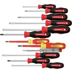 Kit Tournevis GEDORE Red 12 Pieces, Schlitz/Phillips/ Pozidriv