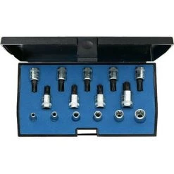 Kit Clé A Douille Gedore 1/4" 15 Pcs Int- Ext Torx Mallette En Plastique