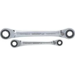 Kit Cle Polygonale A Cliquet Double GEDORE Red 2 Pieces