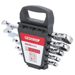 Cle Polygonale A Cliquet GEDORE Red 5 Pieces A Tete 8-19mm -GEDORE Soldes 37643387 3