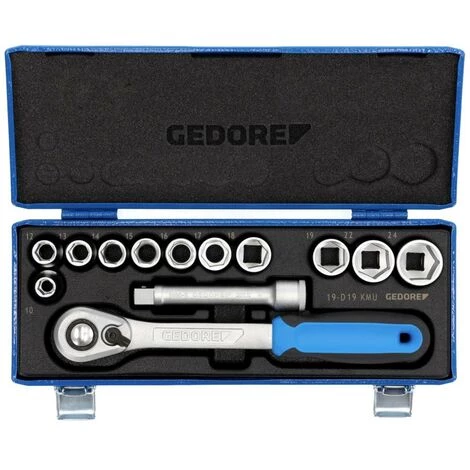 Gedore Jeu De Clés à Douille Métrique 1/2 (12.5 Mm) 13 Pièces 2545810 3 Gedore Jeu De Clés à Douille Métrique 1/2 (12.5 Mm) 13 Pièces 2545810