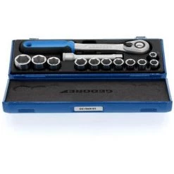 Gedore Jeu De Clés à Douille Métrique 1/2 (12.5 Mm) 13 Pièces 2545810 8 Gedore Jeu De Clés à Douille Métrique 1/2 (12.5 Mm) 13 Pièces 2545810 -GEDORE Soldes 4426902 3