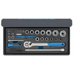 Gedore Jeu De Douilles 1/4"-1/2" Dans Une Poche Textile, 52 Pièces - TC 19-20-MU-10