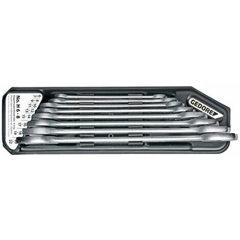 GEDORE Juego De Llaves Fijas De Doble Boca Con Soporte 8 Pzas 6-22 Mm 3 GEDORE Juego De Llaves Fijas De Doble Boca Con Soporte 8 Pzas 6-22 Mm