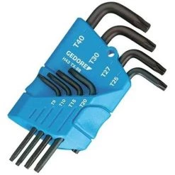 GEDORE Lot De 9 Clés Mâles 6 Pans Coudés Torx - 1531425