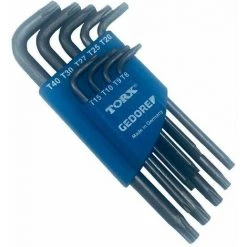 Lot De 9 Clés Mâles 6 Pans Coudés Torx T8-T40 GEDORE